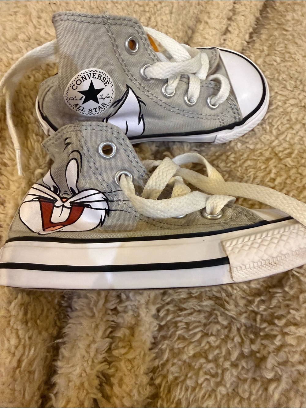 Converse Kids Gray Bugs Bunny High-Tops